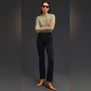 NWT MOTHER Denim Huster Ankle Fray in Encounters At Night Size 31